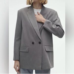 Zara Oversized Gray Blazer